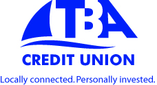 TBA Credit Union logo. Locally Connected. Personally Invested.